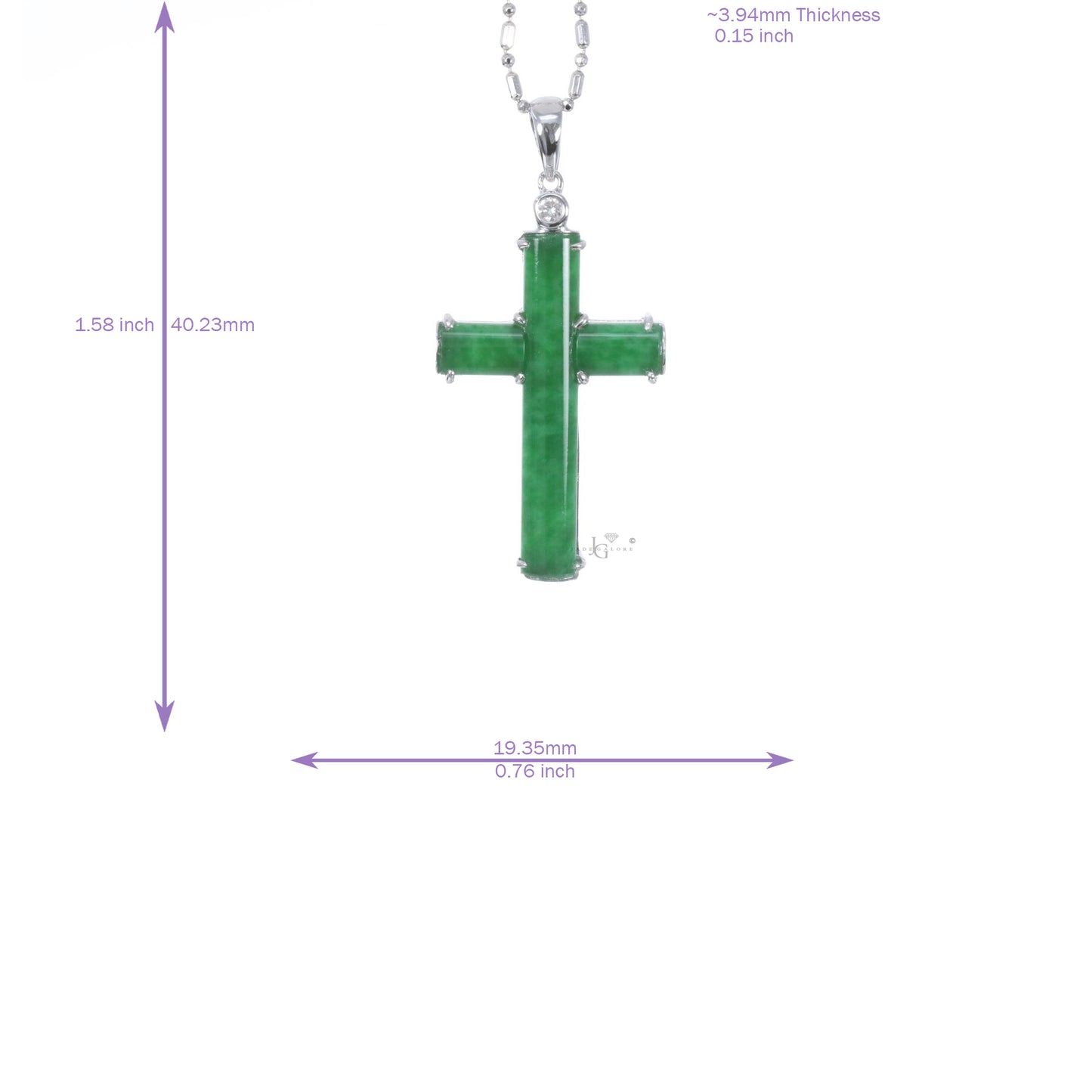 Jadeite Cross