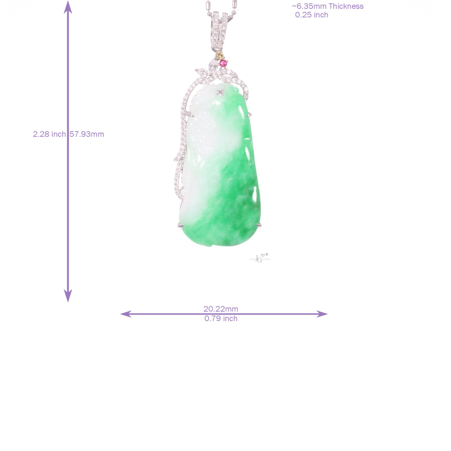 Jadeite Gourd Pendant