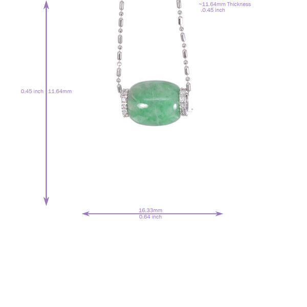 Jadeite Cylinder Pendant