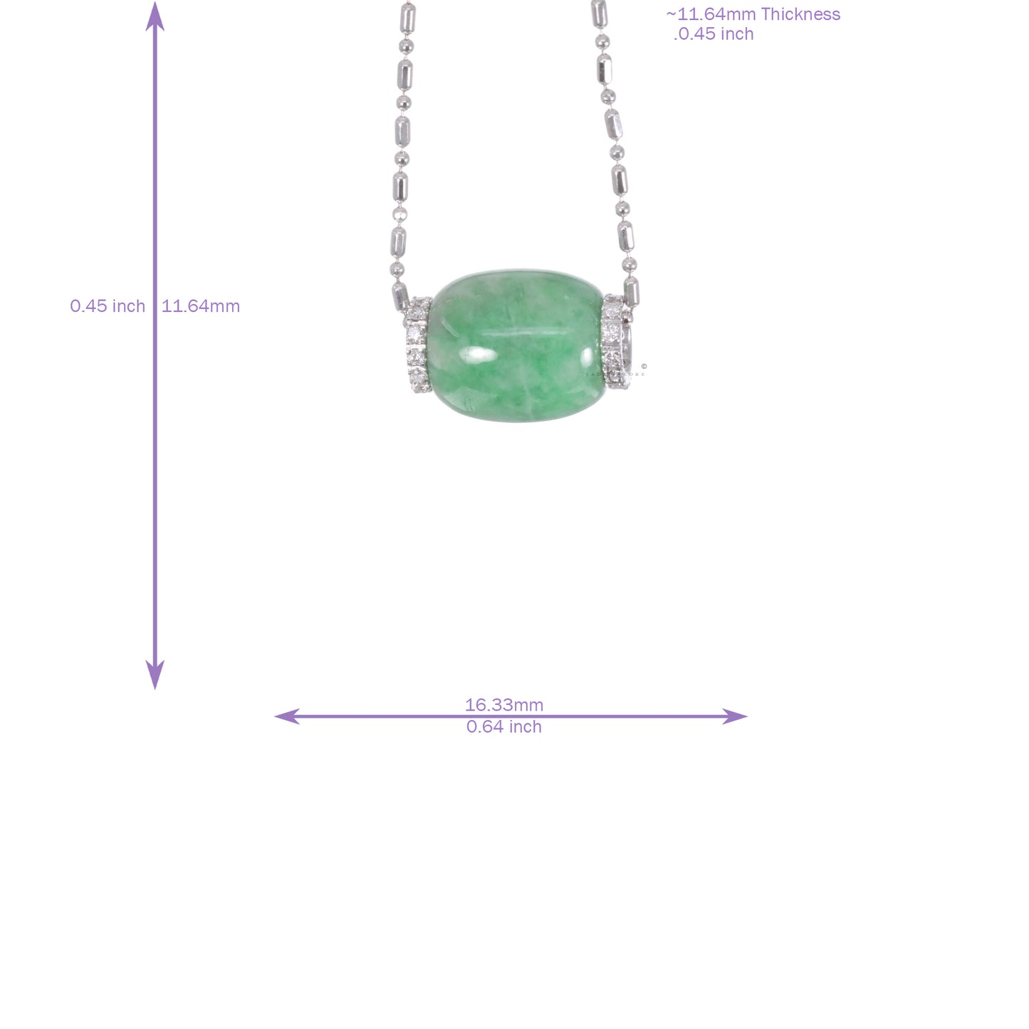 Jadeite Cylinder Pendant