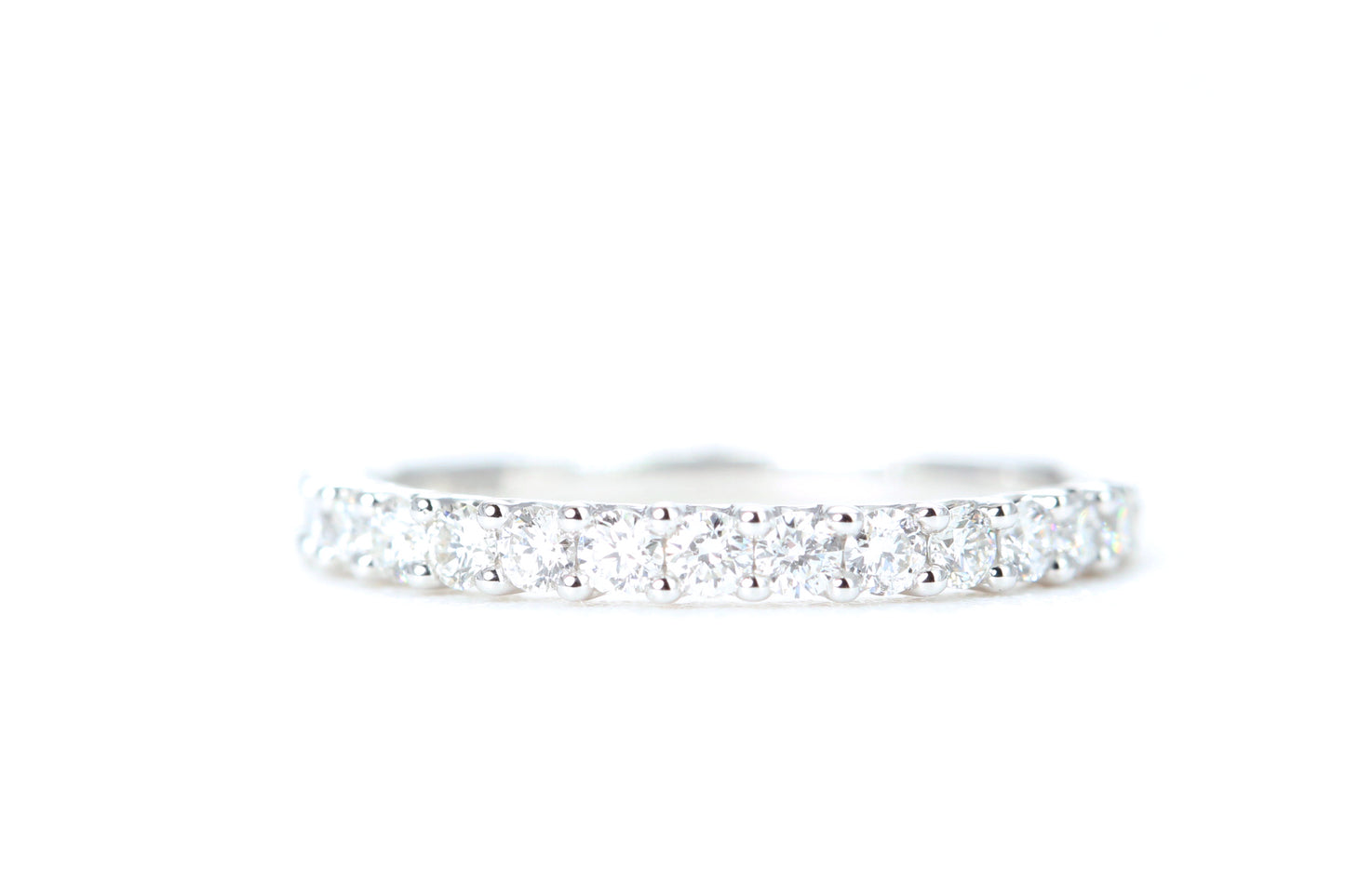 Micro Pavé 1/2 Carat Diamond Ring in 14K White Gold