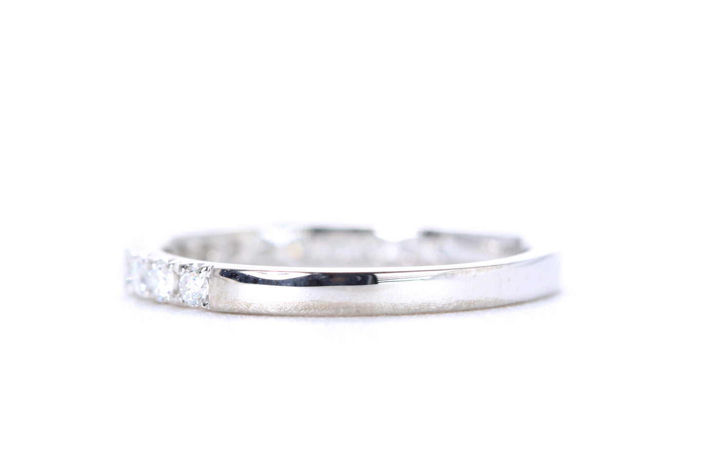 Micro Pavé Diamond Ring 1/2 Carat in Platinum
