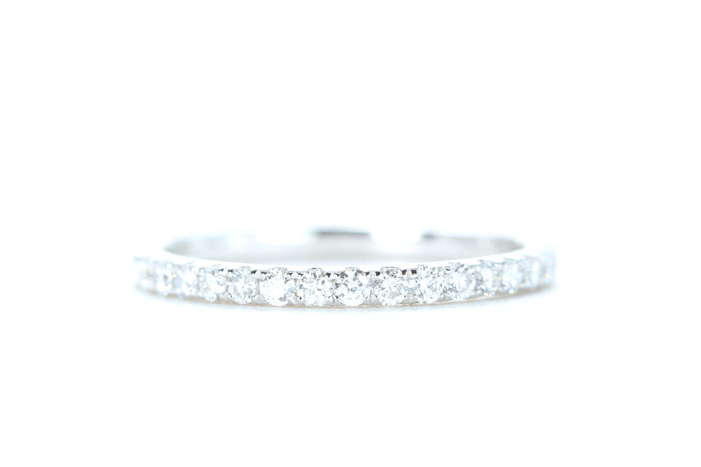 Micro Pavé Diamond Ring 1/3 Carat in Platinum