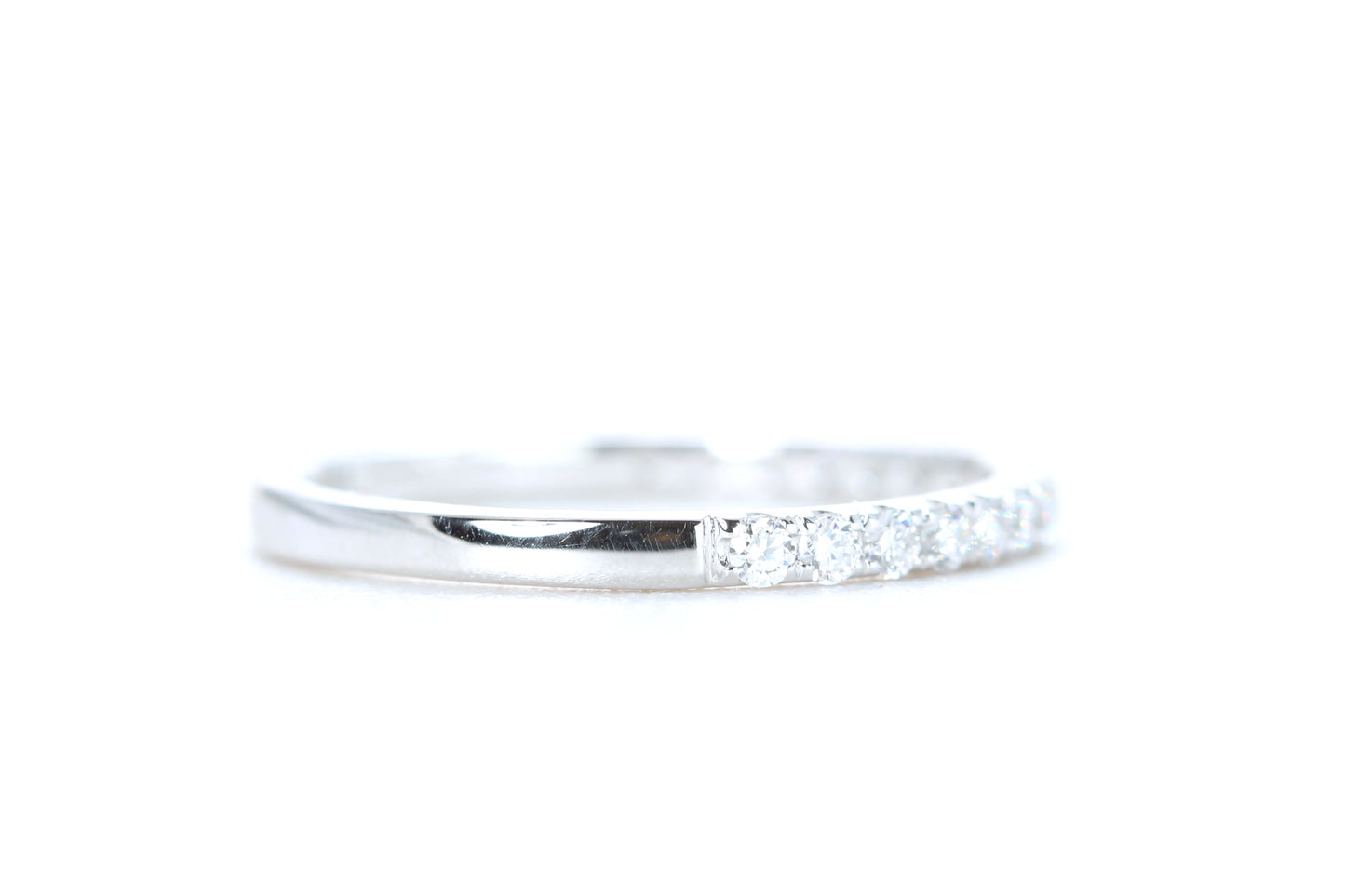 Micro Pavé Diamond Ring 1/3 Carat in Platinum