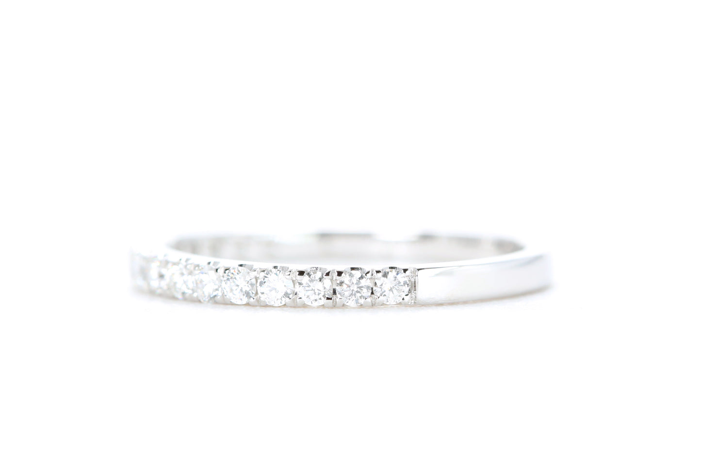 Micro Pavé Diamond Ring 1/3 Carat in White Gold