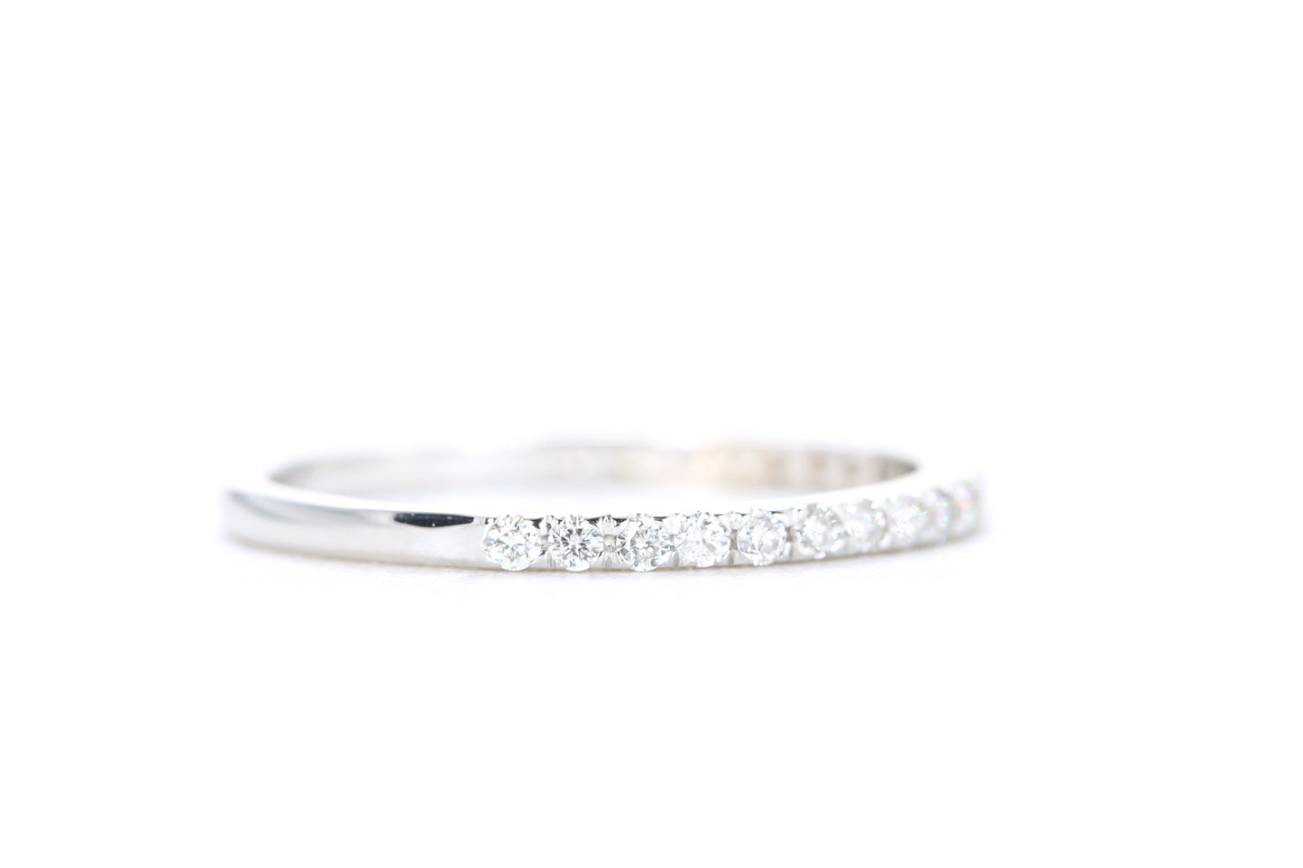 Micro Pavé Diamond Ring 1/4 Carat in White Gold