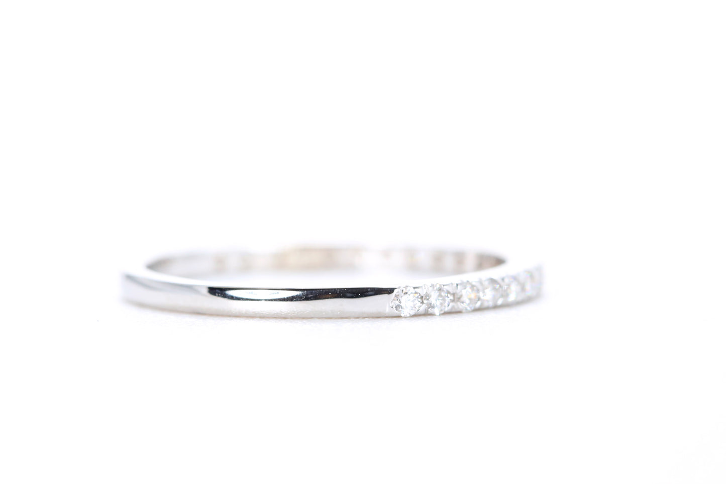 Micro Pavé Diamond Ring 1/4 Carat in White Gold