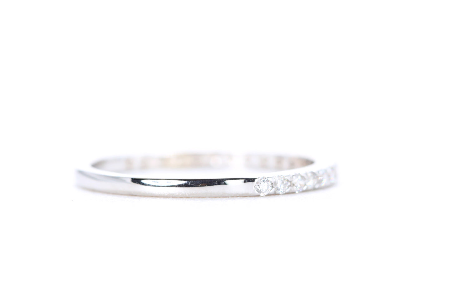 Micro Pavé Diamond Ring 1/4 Carat in White Gold