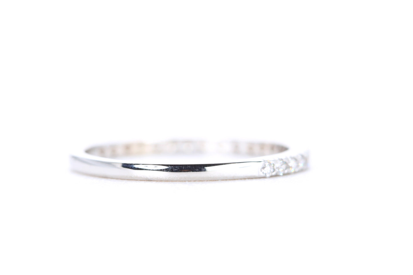 Micro Pavé Diamond Ring 1/4 Carat in White Gold