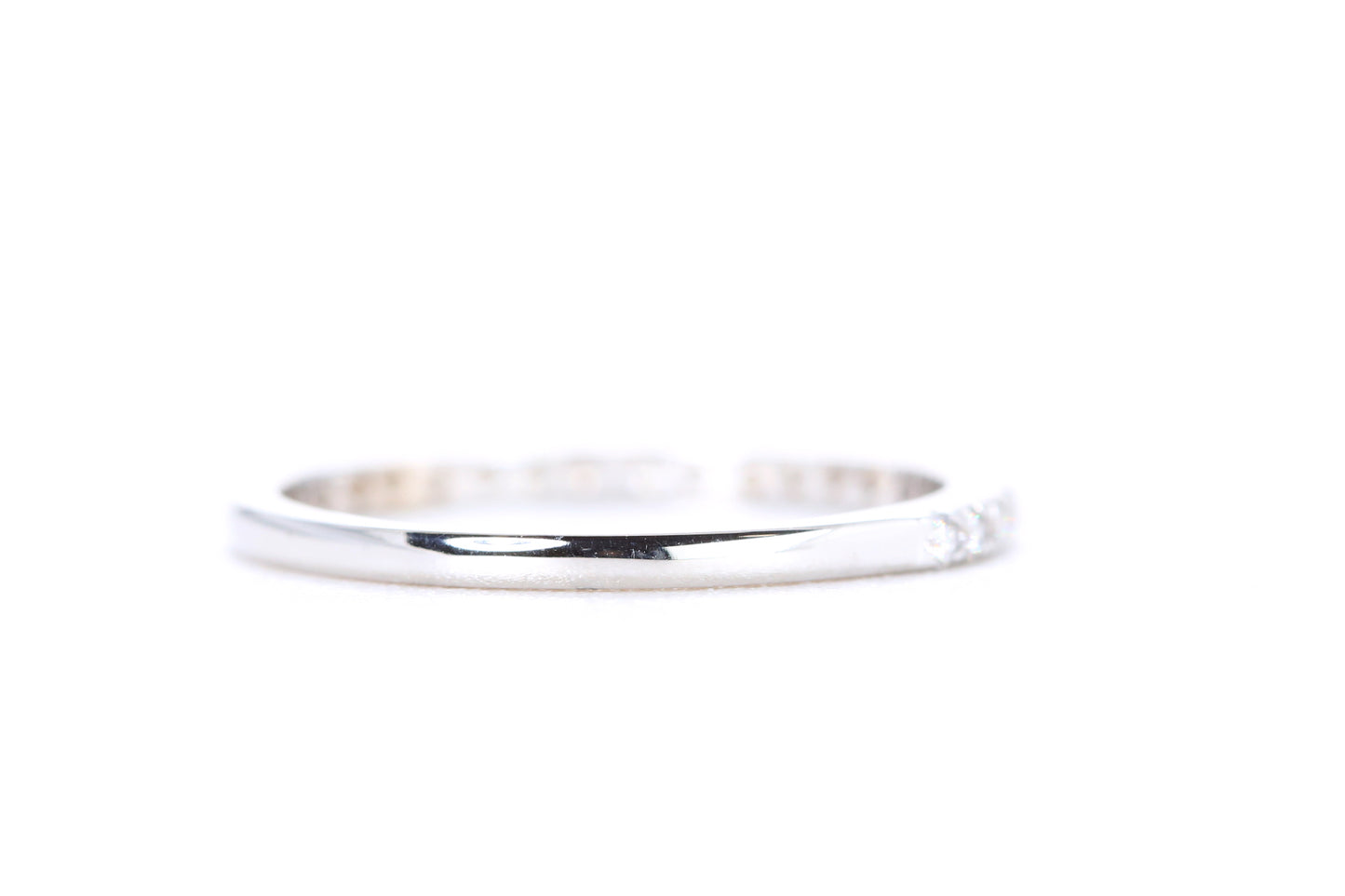 Micro Pavé Diamond Ring 1/4 Carat in White Gold