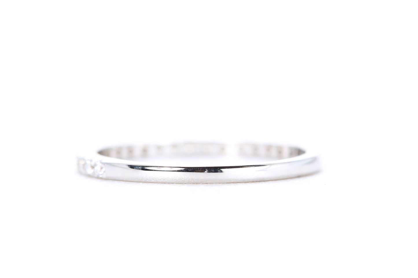 Micro Pavé Diamond Ring 1/4 Carat in White Gold