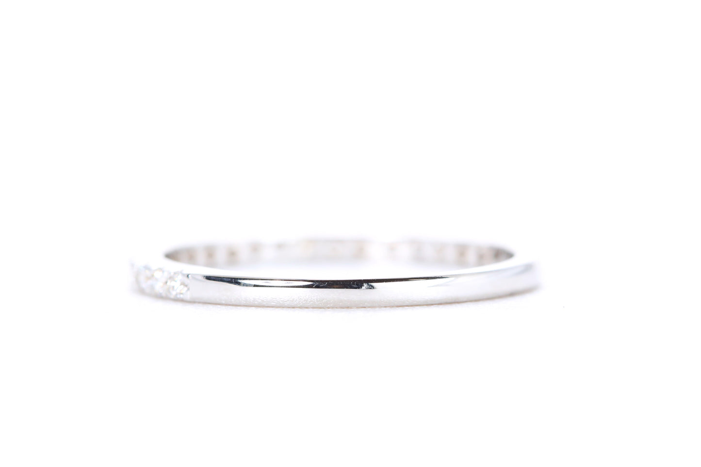 Micro Pavé Diamond Ring 1/4 Carat in White Gold
