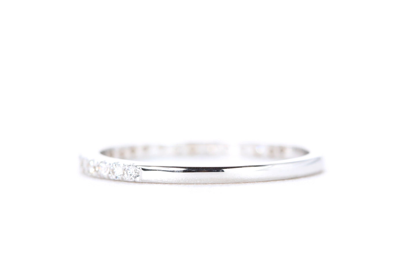 Micro Pavé Diamond Ring 1/4 Carat in White Gold