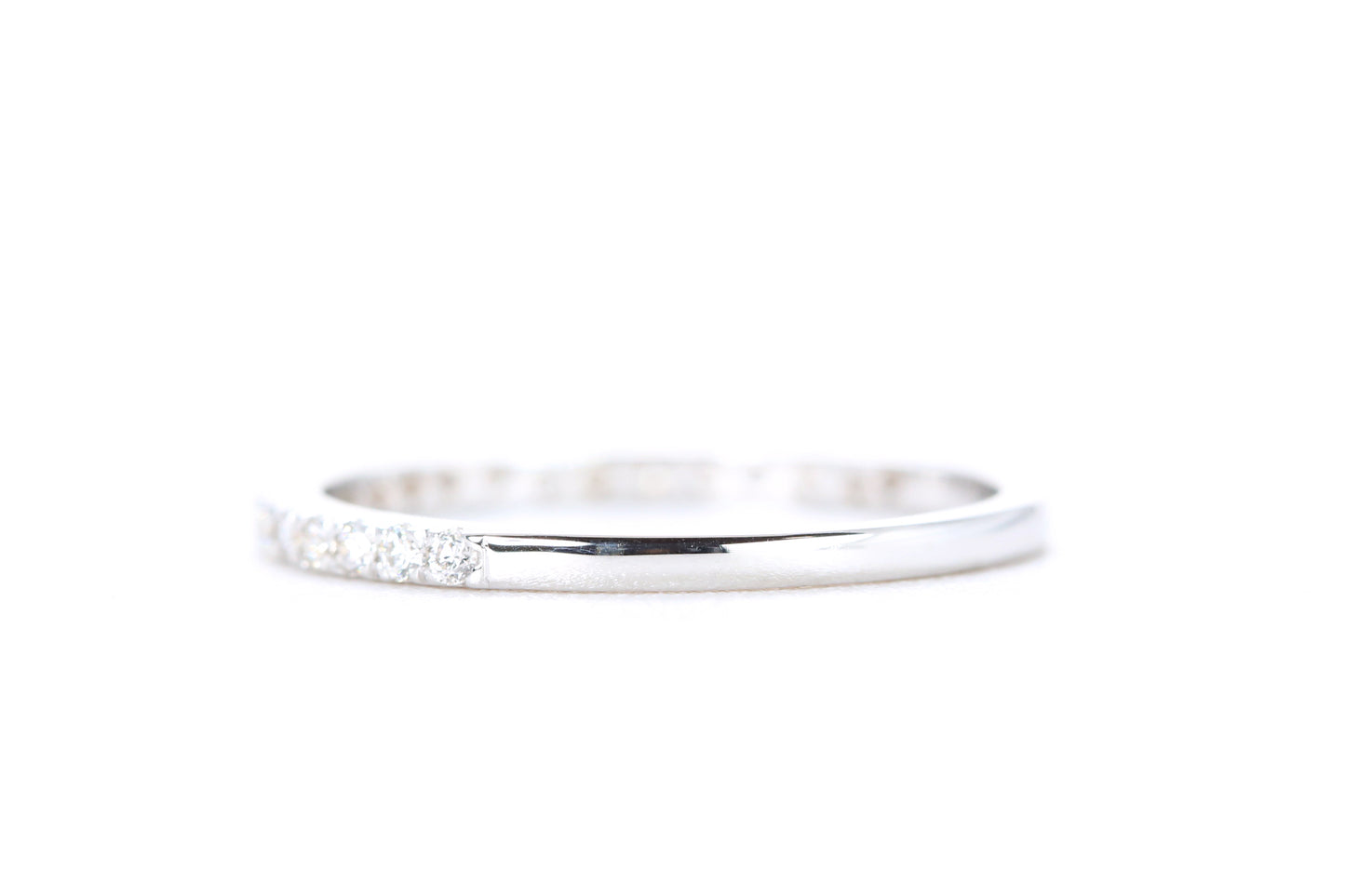 Micro Pavé Diamond Ring 1/4 Carat in White Gold