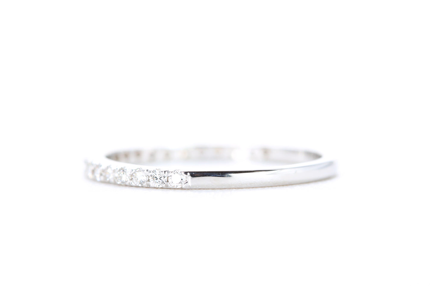 Micro Pavé Diamond Ring 1/4 Carat in White Gold