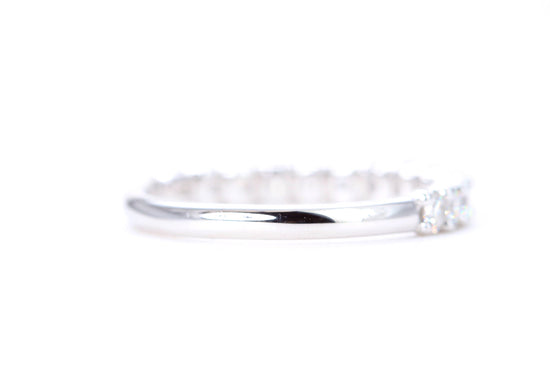 Micro Pavé 3/4 Carat Diamond Ring in 14K White Gold