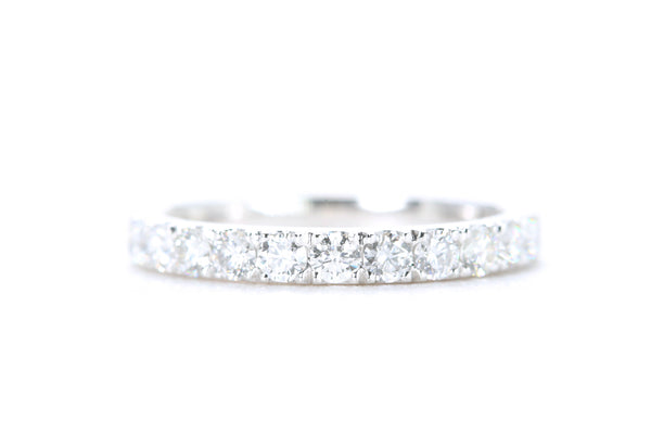 Micro Pavé Diamond Ring 3/4 Carat in Platinum