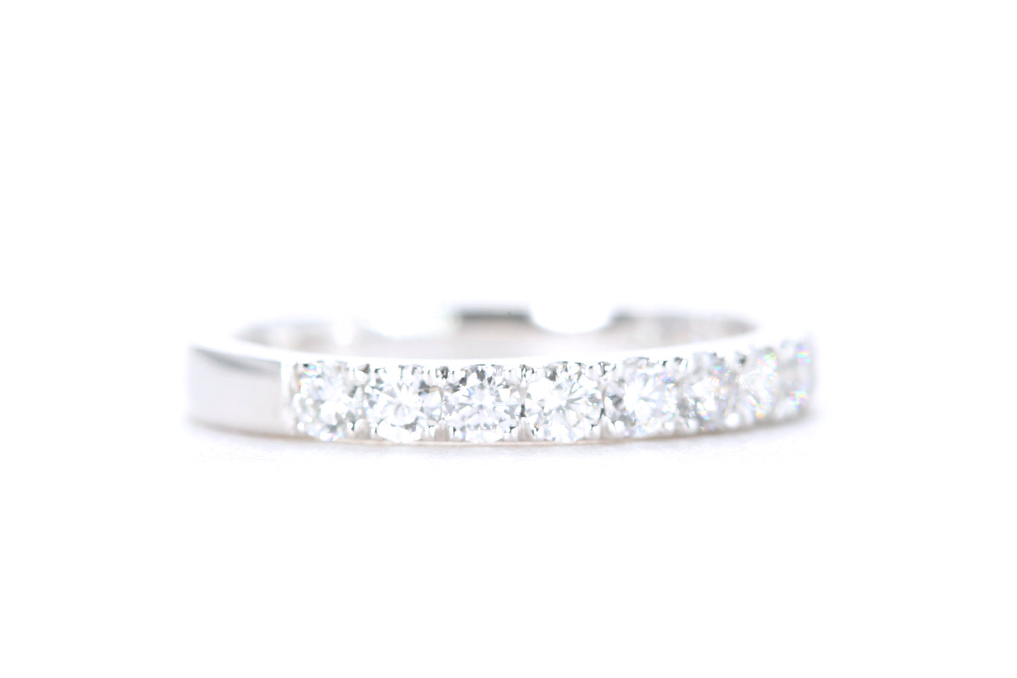 Micro Pavé Diamond Ring 3/4 Carat in Platinum
