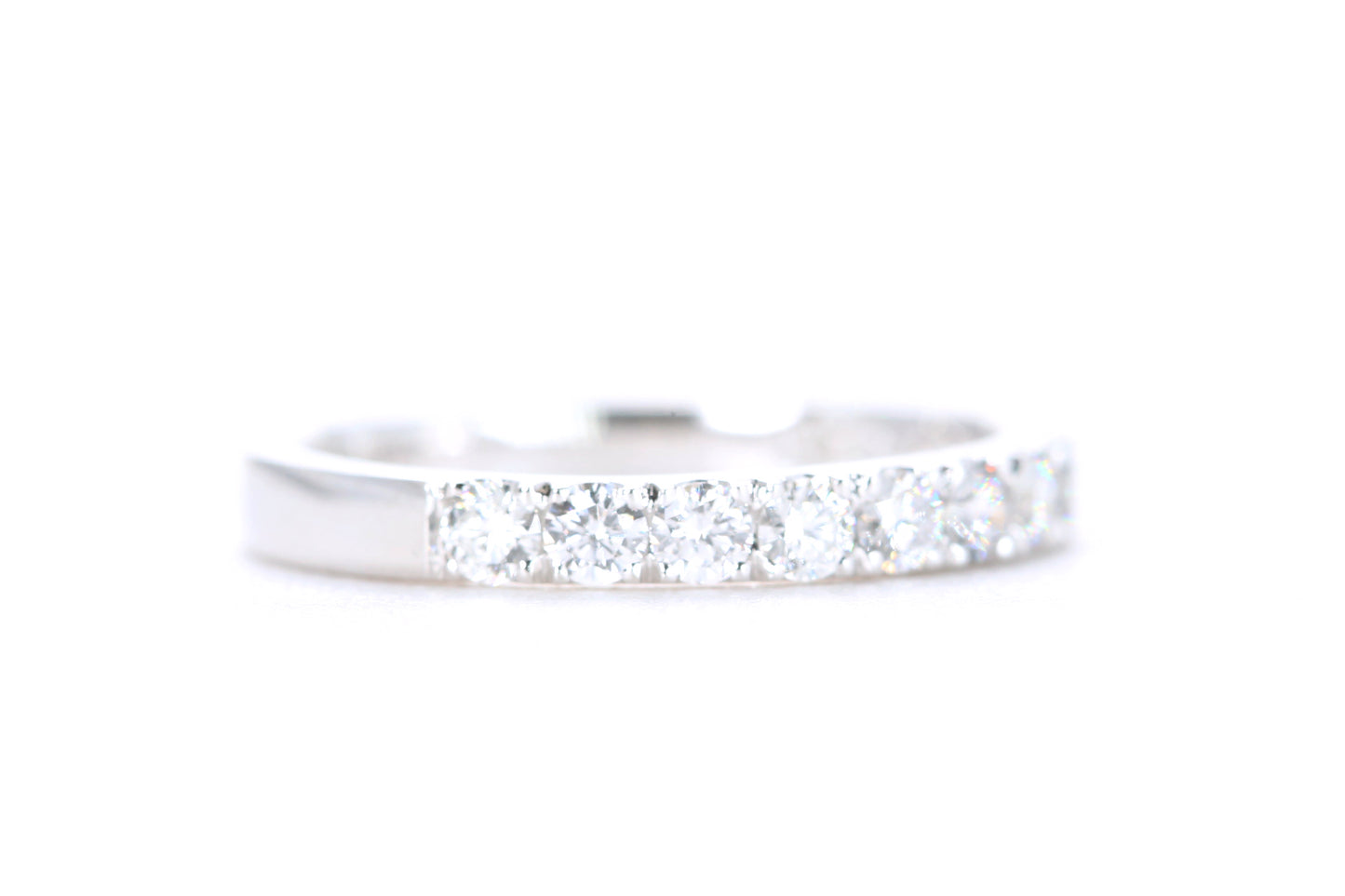 Micro Pavé Diamond Ring 3/4 Carat in Platinum