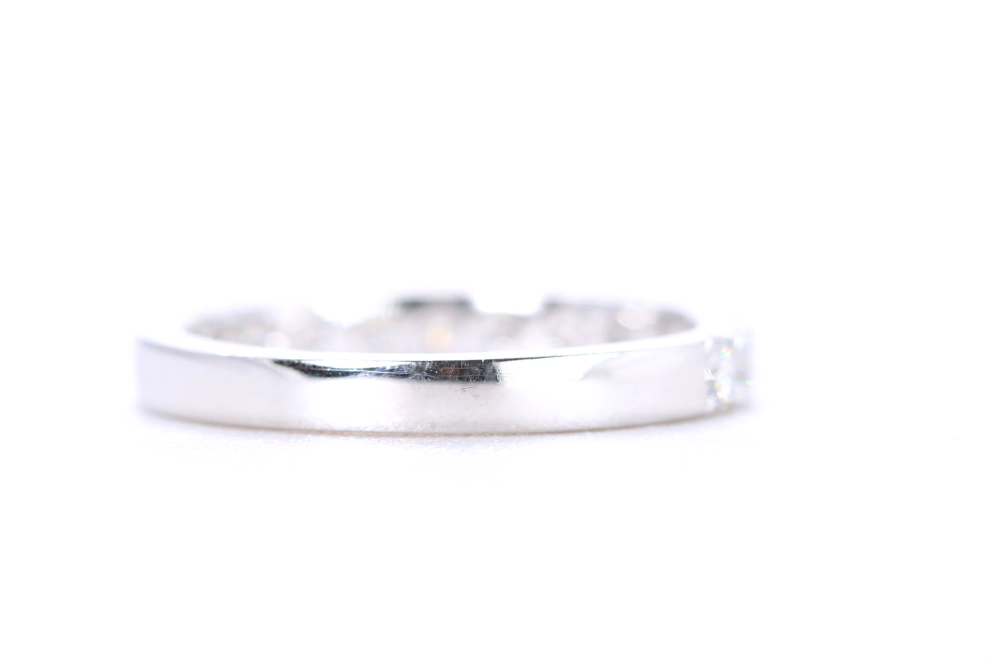 Micro Pavé Diamond Ring 3/4 Carat in Platinum