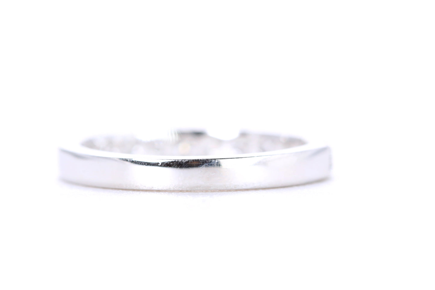 Micro Pavé Diamond Ring 3/4 Carat in Platinum