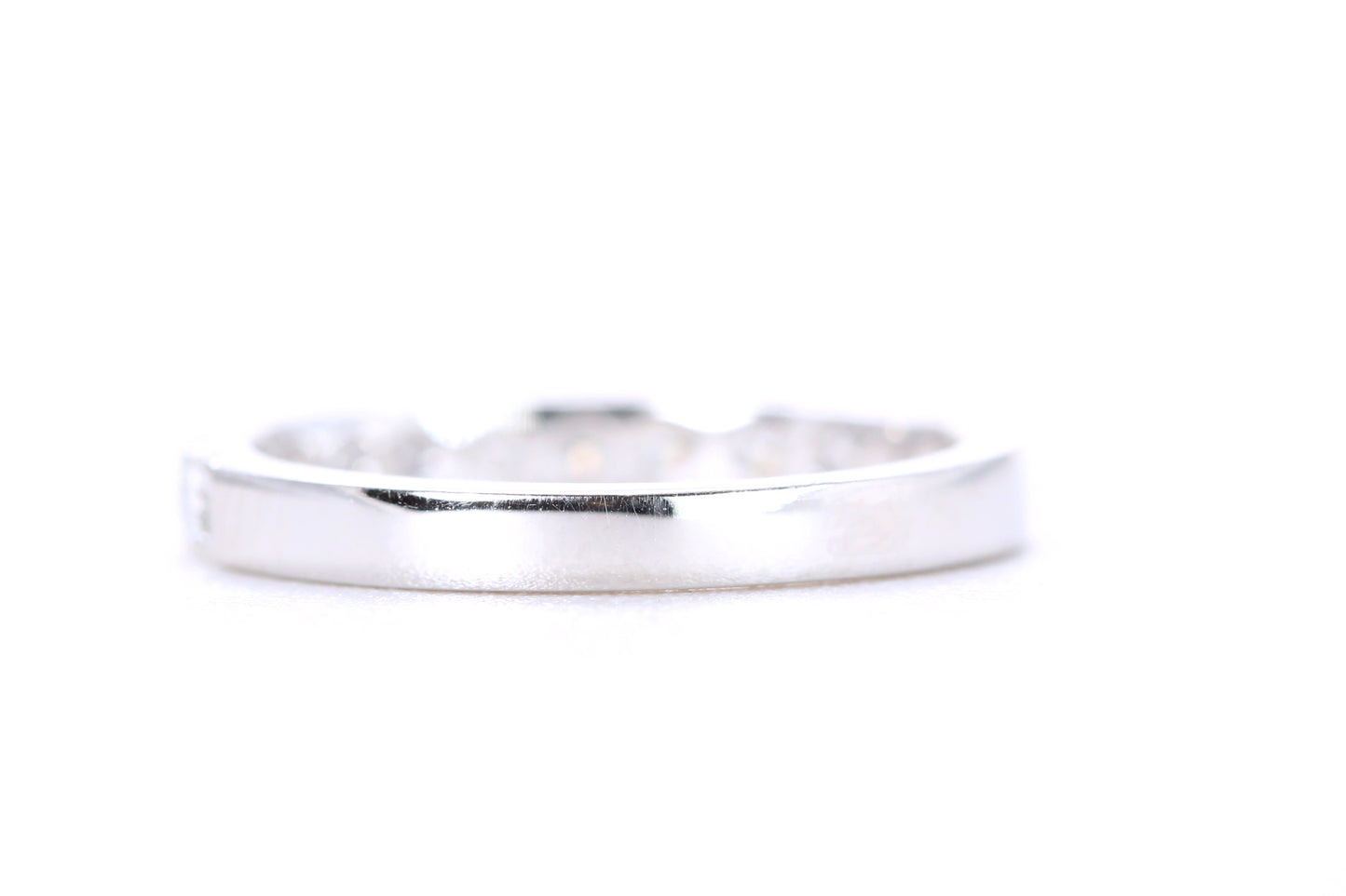 Micro Pavé Diamond Ring 3/4 Carat in Platinum