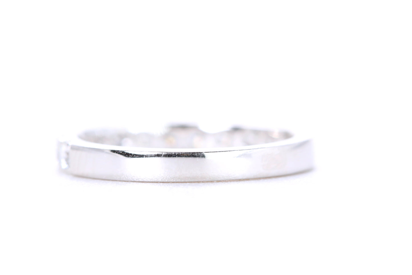 Micro Pavé Diamond Ring 3/4 Carat in Platinum