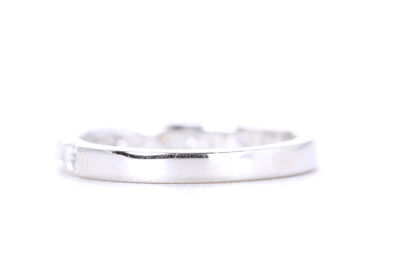 Micro Pavé Diamond Ring 3/4 Carat in Platinum