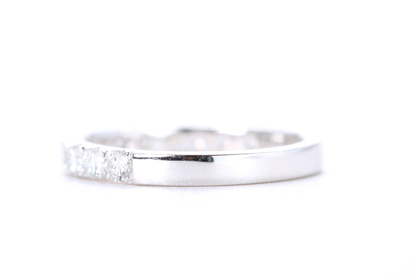 Micro Pavé Diamond Ring 3/4 Carat in Platinum