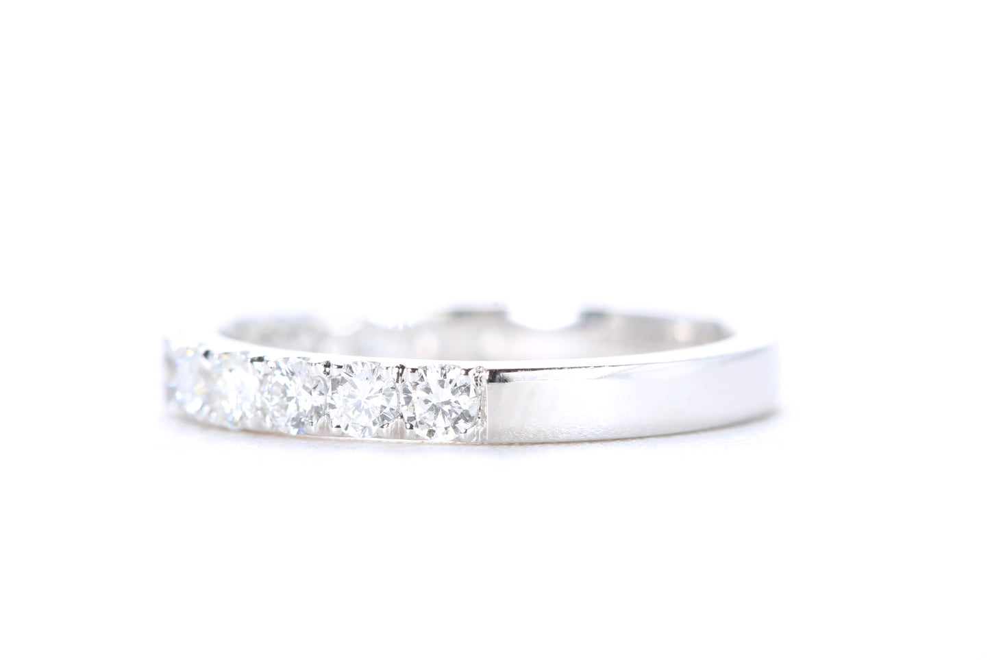 Micro Pavé Diamond Ring 3/4 Carat in Platinum