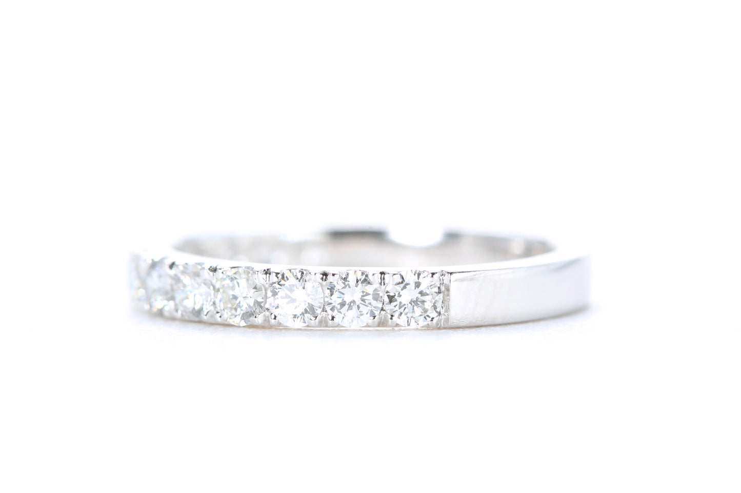 Micro Pavé Diamond Ring 3/4 Carat in Platinum