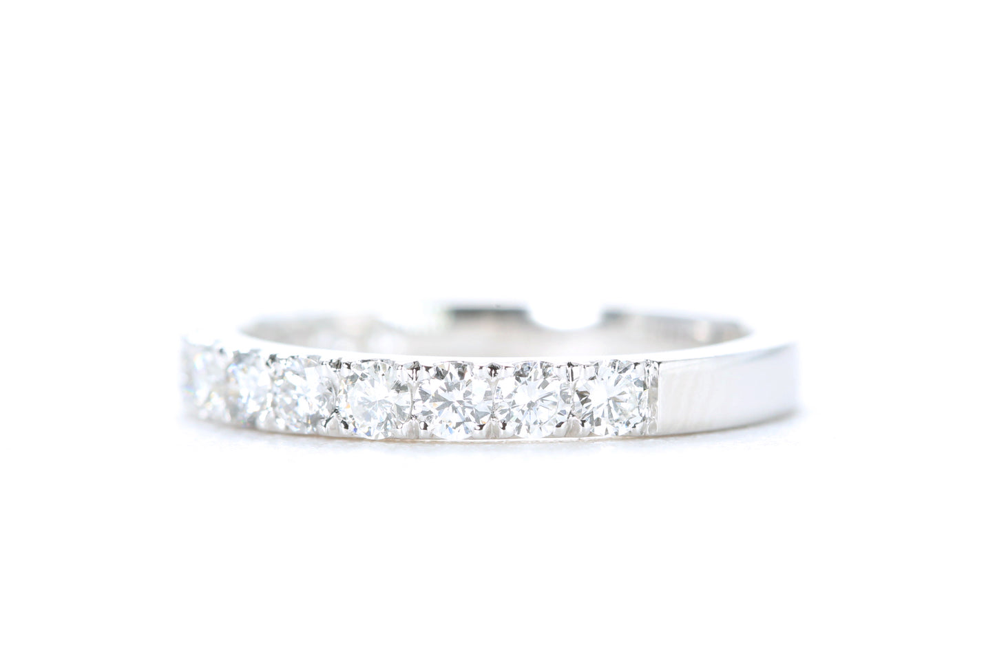 Micro Pavé Diamond Ring 3/4 Carat in Platinum