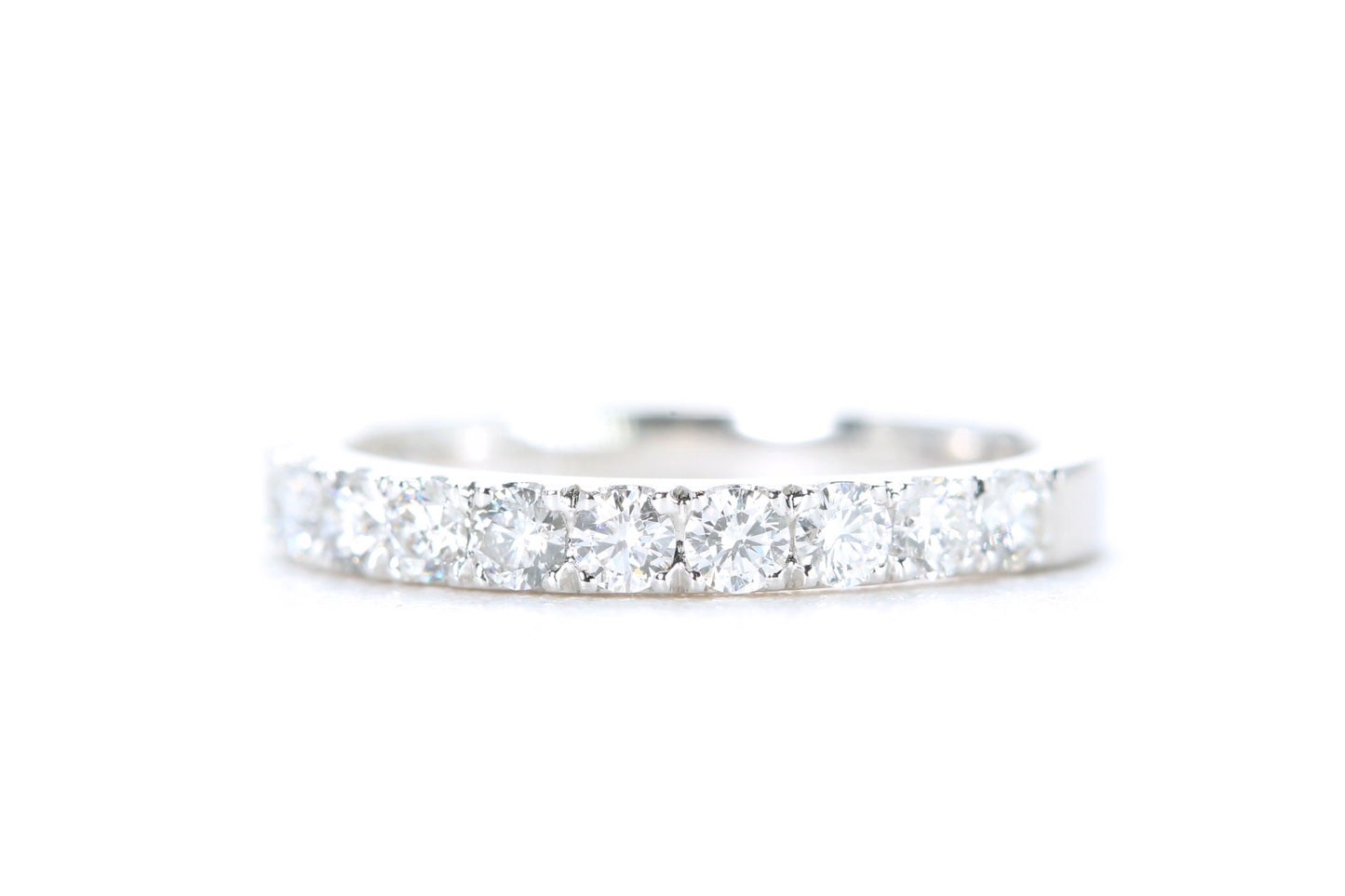 Micro Pavé Diamond Ring 3/4 Carat in Platinum