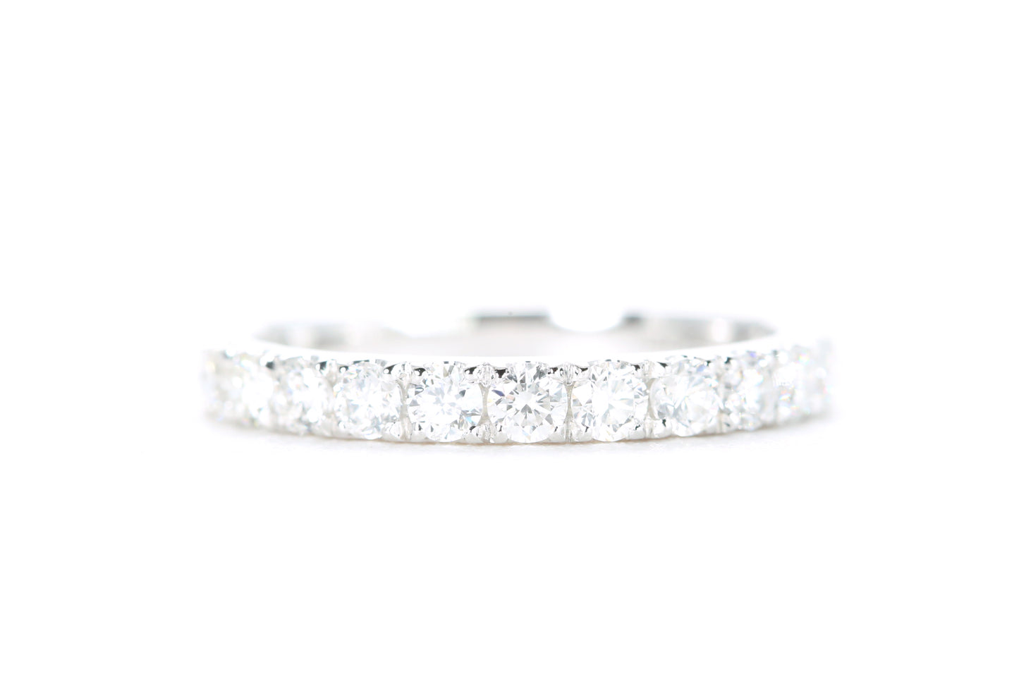 Micro Pavé Diamond Ring 1/2 Carat in White Gold