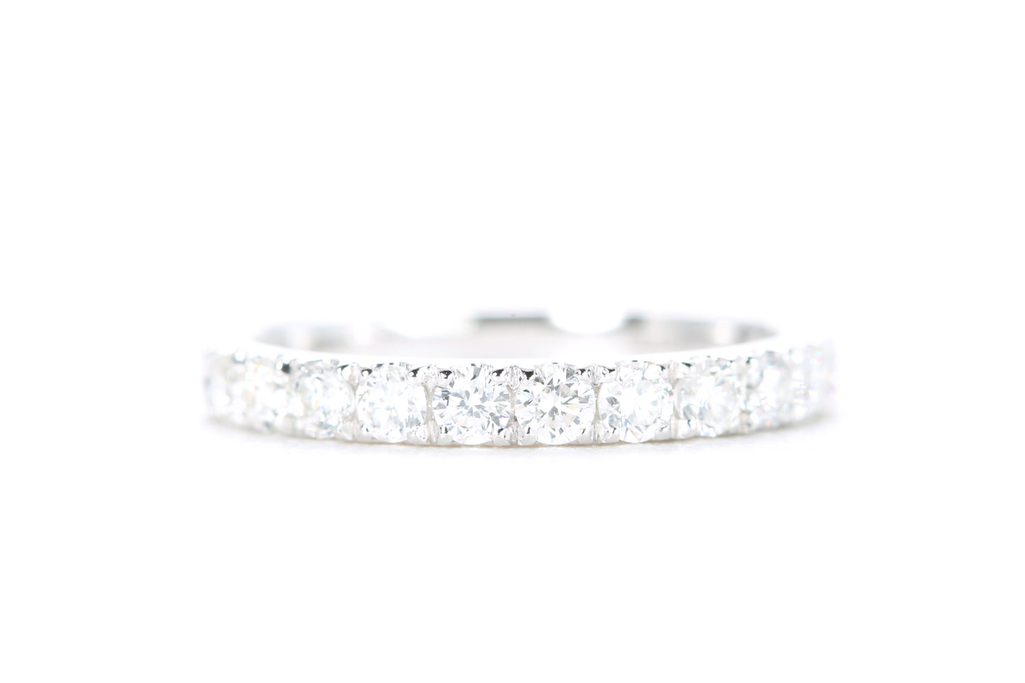 Micro Pavé Diamond Ring 1/2 Carat in White Gold