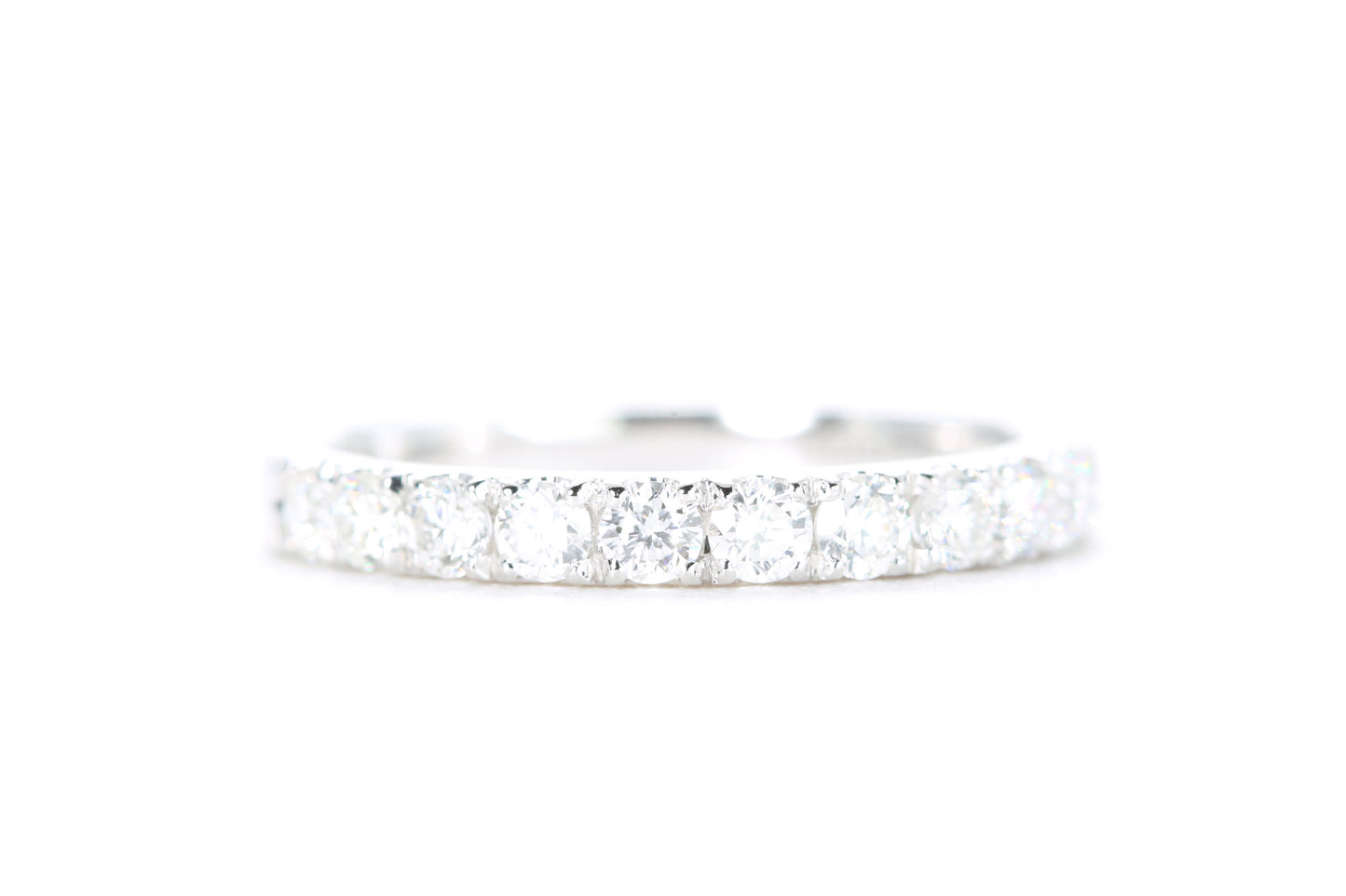 Micro Pavé Diamond Ring 1/2 Carat in White Gold