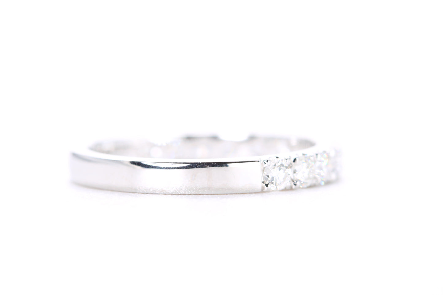 Micro Pavé Diamond Ring 1/2 Carat in White Gold