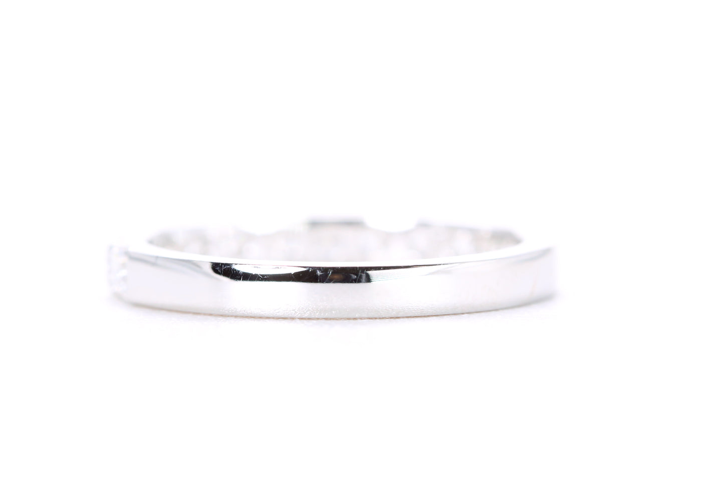 Micro Pavé Diamond Ring 3/4 Carat in White Gold