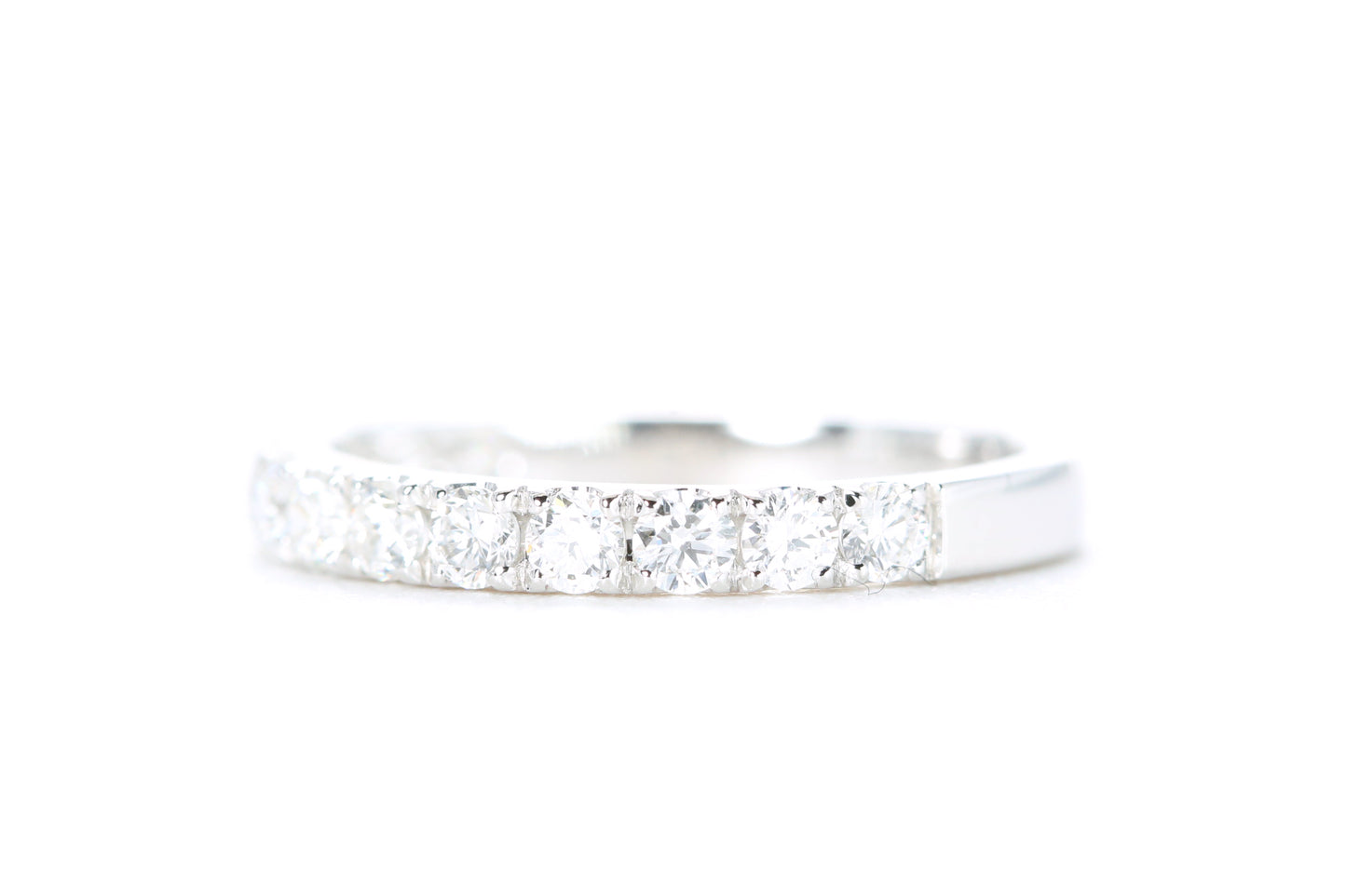 Micro Pavé Diamond Ring 1/2 Carat in White Gold