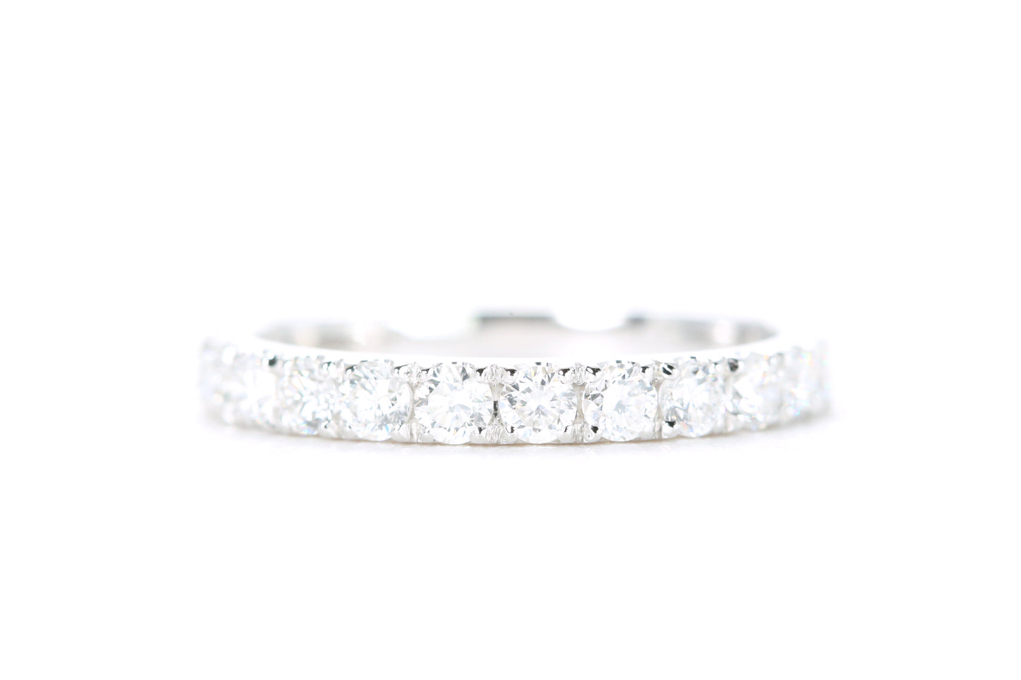 Micro Pavé Diamond Ring 1/2 Carat in White Gold