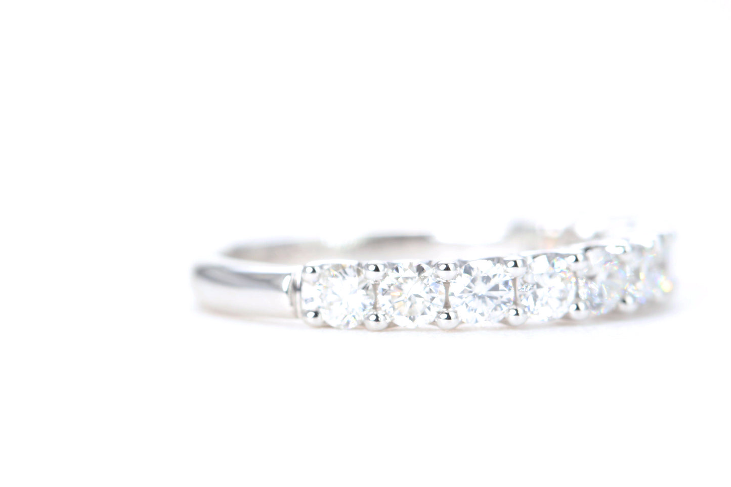 Micro Pavé One Carat Diamond Ring in 14K White Gold