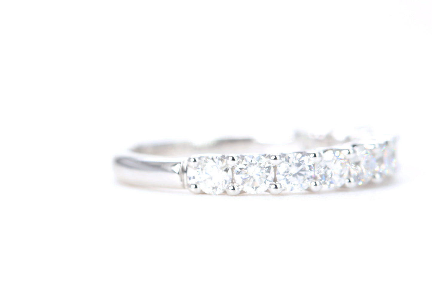 Micro Pavé One Carat Diamond Ring in 14K White Gold