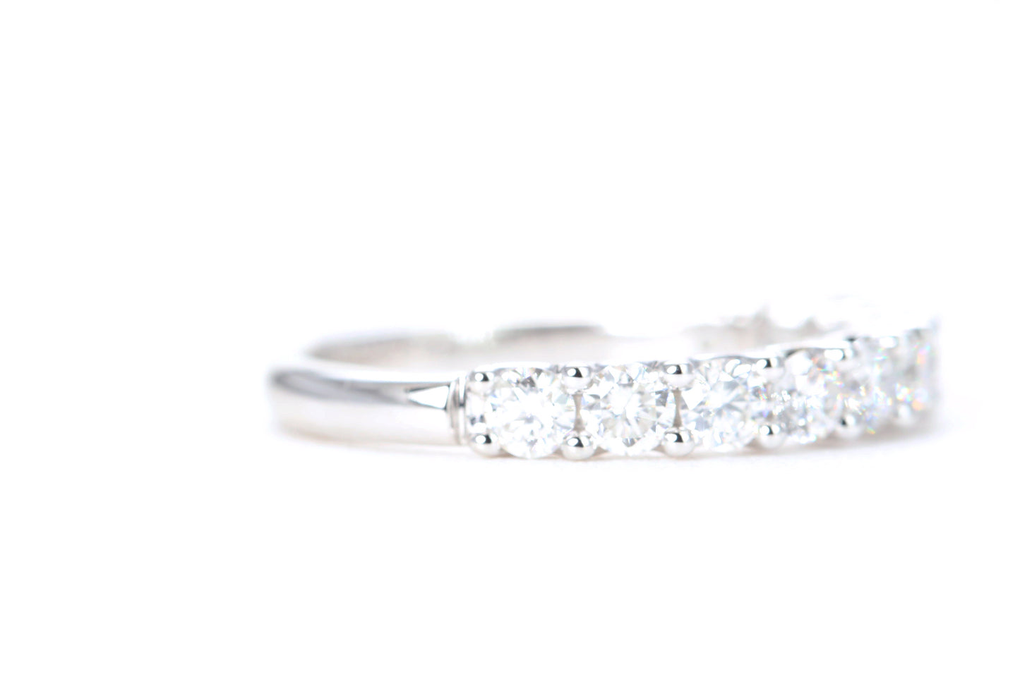 Micro Pavé One Carat Diamond Ring in 14K White Gold