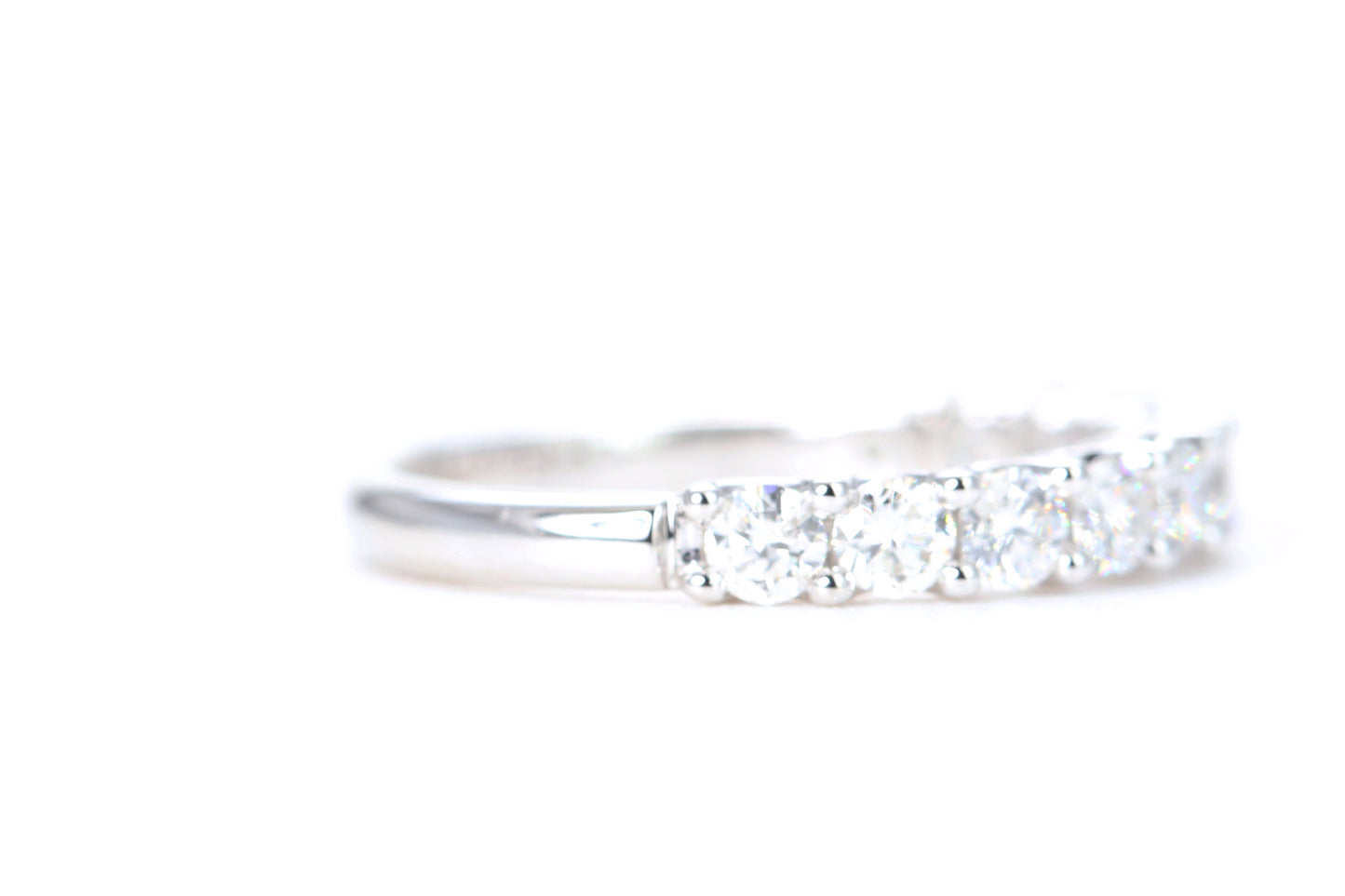 Micro Pavé One Carat Diamond Ring in 14K White Gold