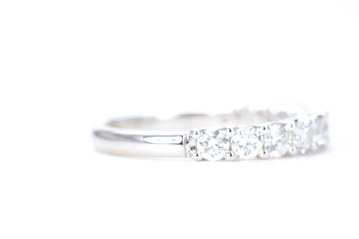 Micro Pavé One Carat Diamond Ring in 14K White Gold