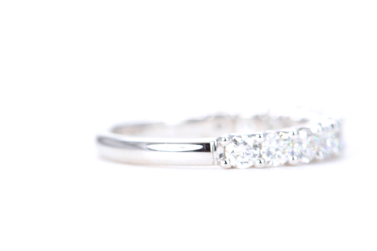 Micro Pavé One Carat Diamond Ring in 14K White Gold