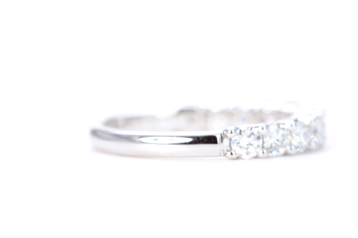 Micro Pavé One Carat Diamond Ring in 14K White Gold