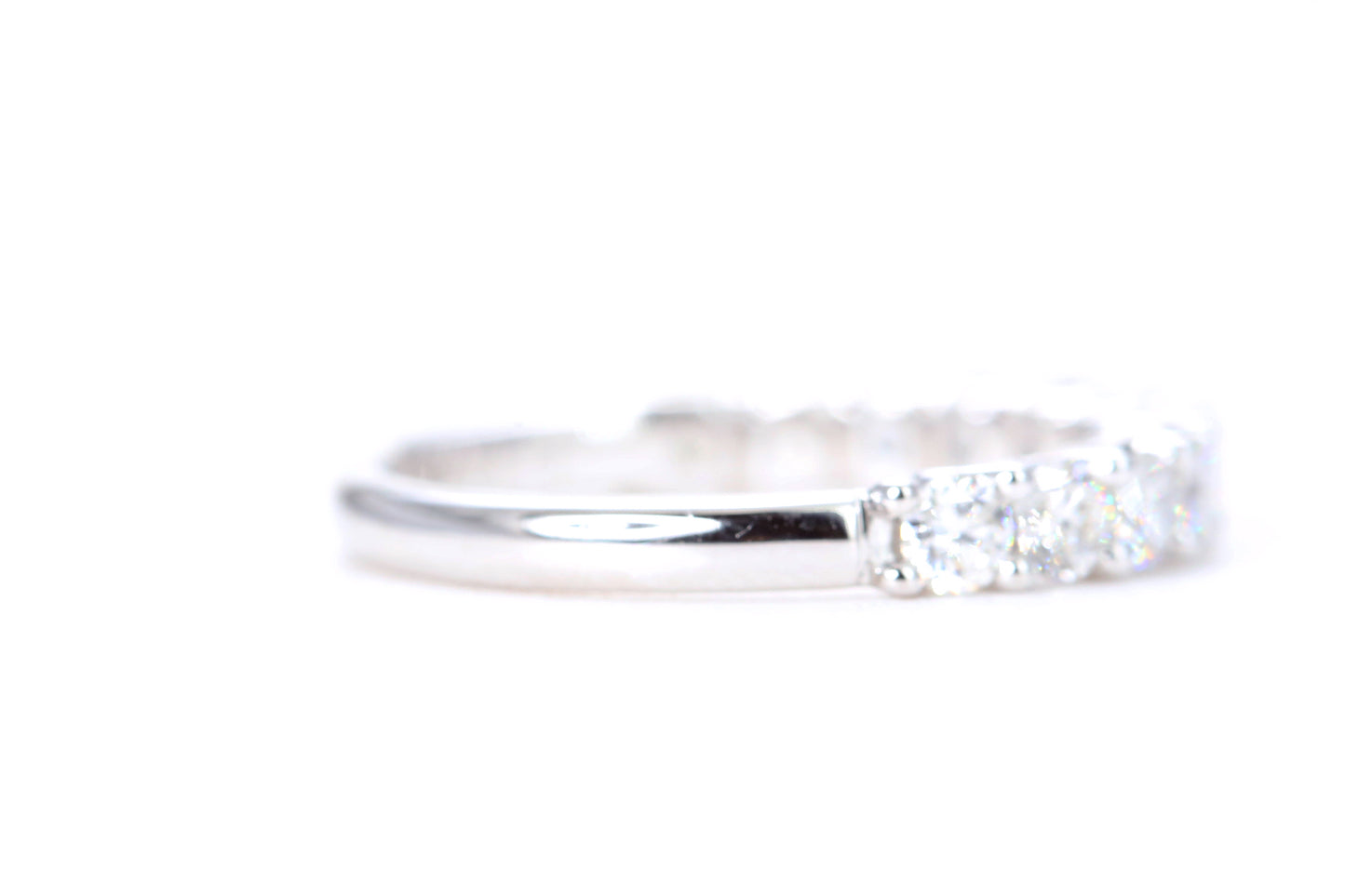 Micro Pavé One Carat Diamond Ring in 14K White Gold