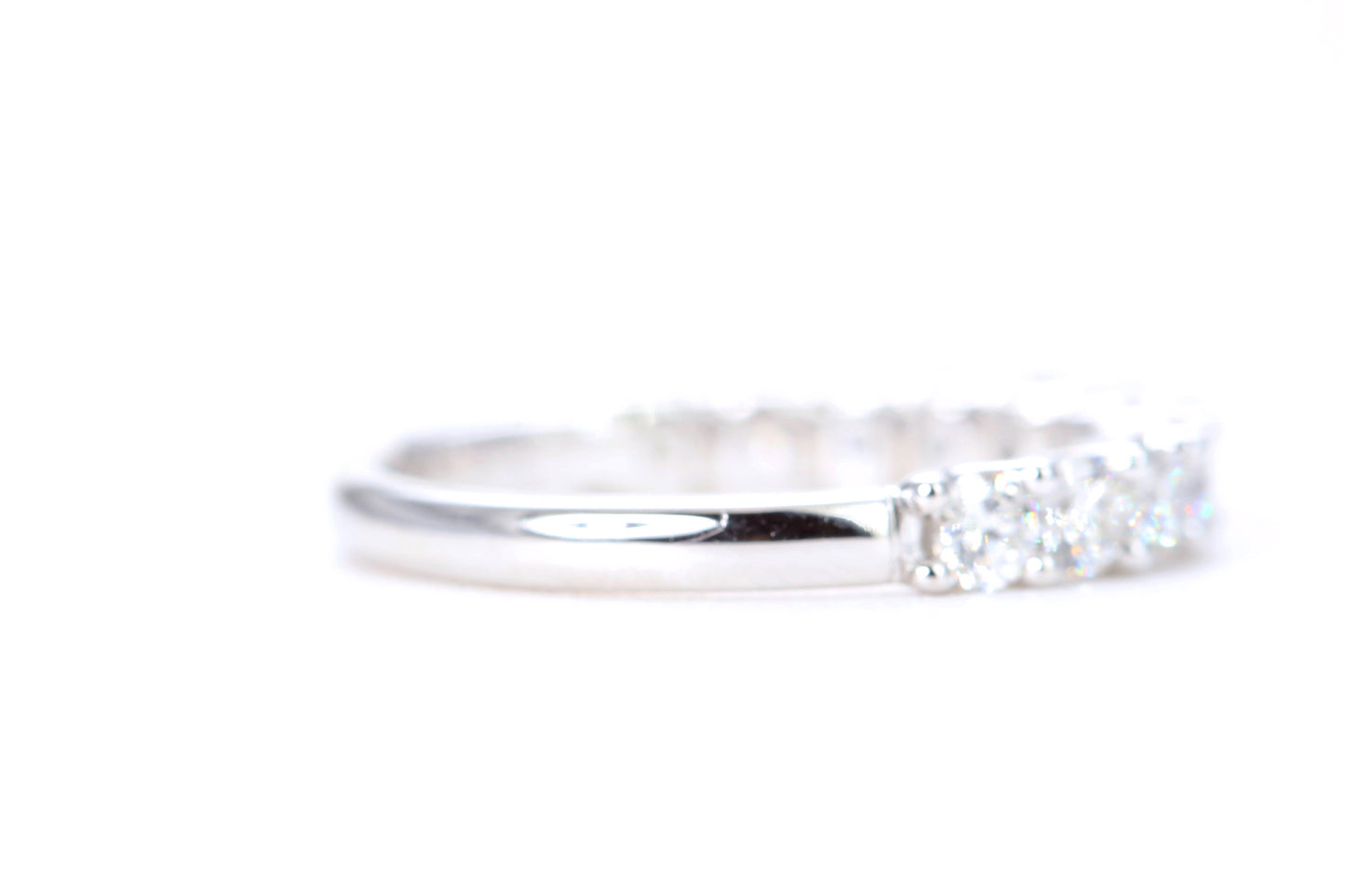 Micro Pavé One Carat Diamond Ring in 14K White Gold