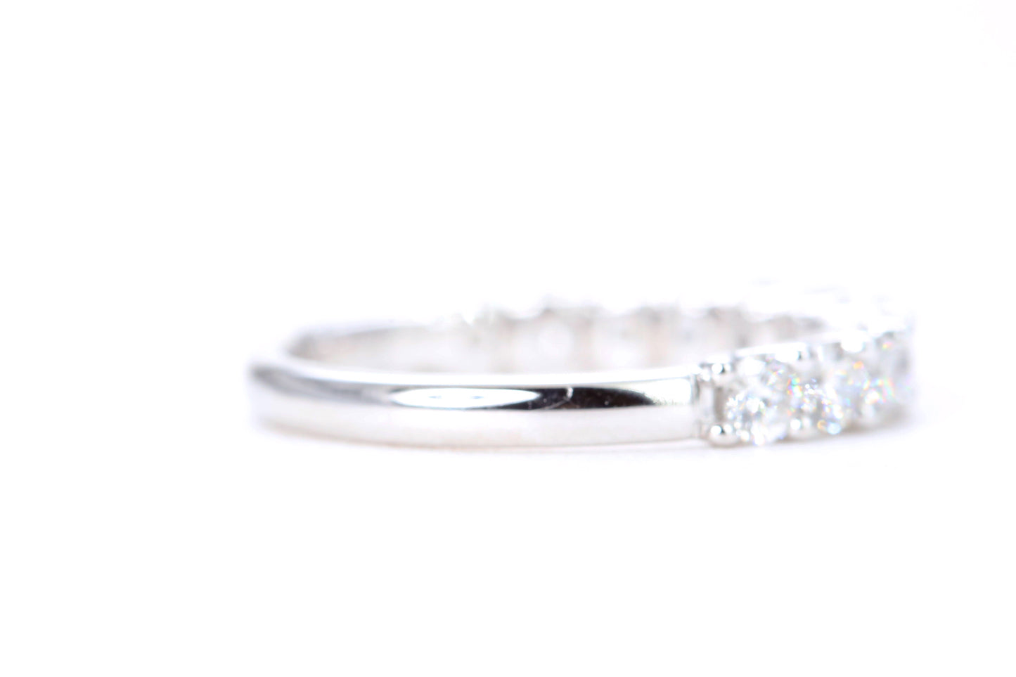 Micro Pavé One Carat Diamond Ring in 14K White Gold